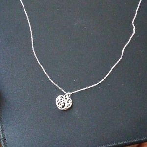 Sterling silver chain with heart pendent